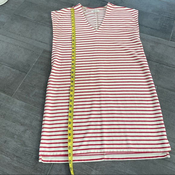 Madewell S m oatmeal sweatshirt stripped casual Womens everyday comfy midi dress - Picture 5 of 7